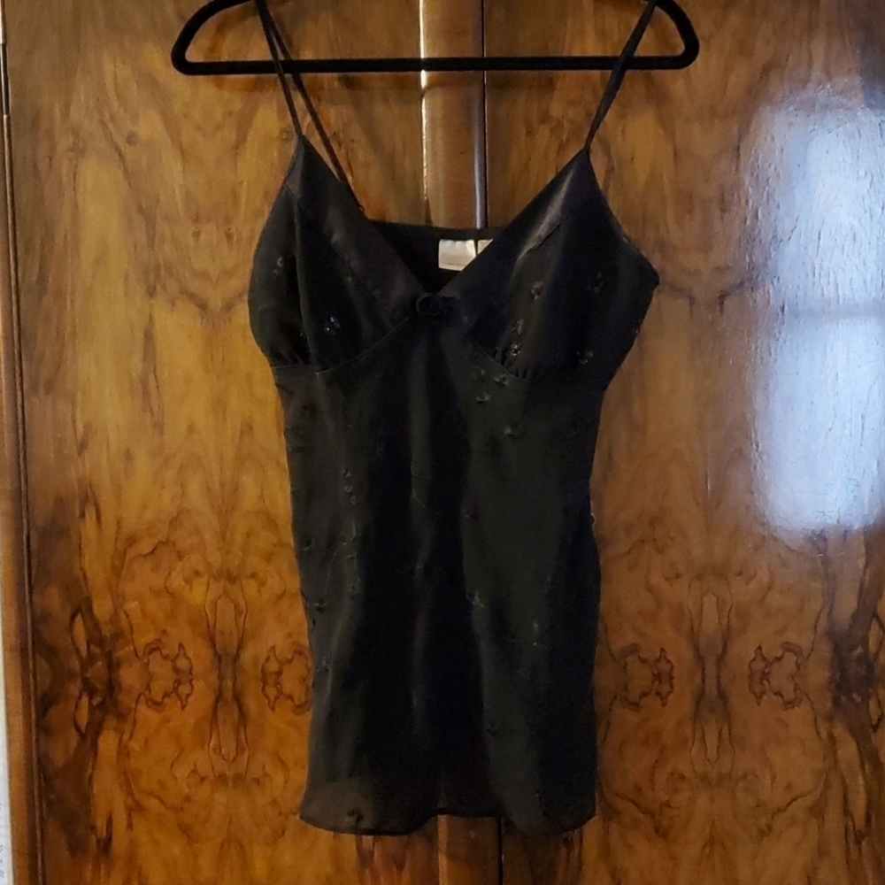 Enchanting Black Floral Baby Doll Size Medium